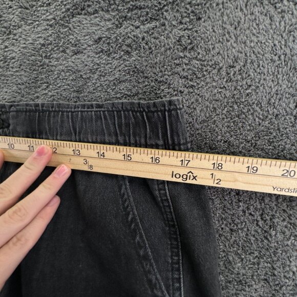 NWT American Eagle Dark Gray Shorts Elastic Waist Size 14 (32W) W/ Pockets - Picture 12 of 12